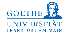 Logo Universität Frankfurt. Das Logo besteht aus dem Namen der Universität, sowie einer Goethe-BÃ¼ste
